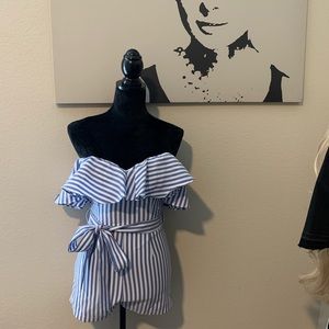 Windsor striped Romper XS